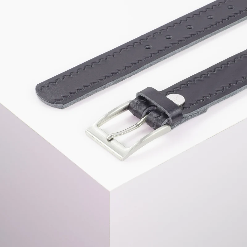 Ledergürtel 3,5cm mit Schnalle New York