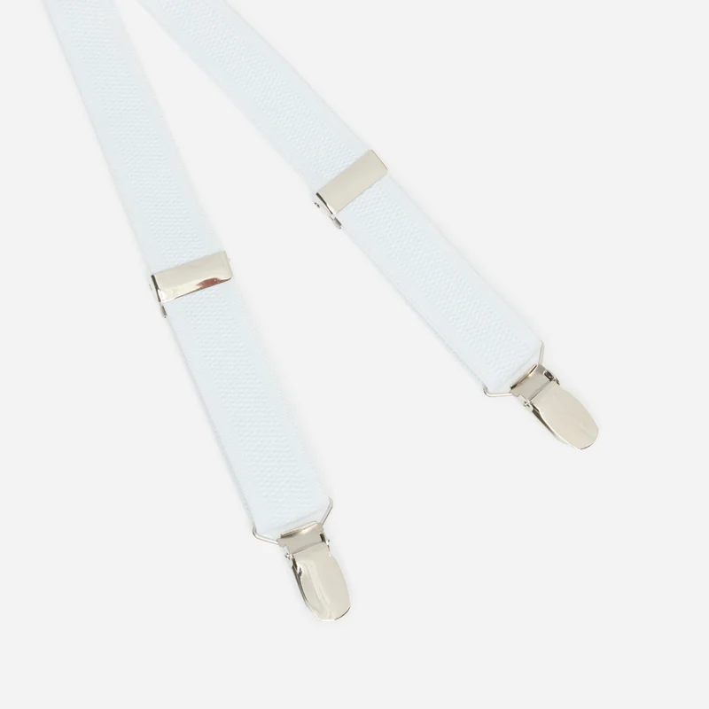 VICO white uni – Herren-Hosenträger