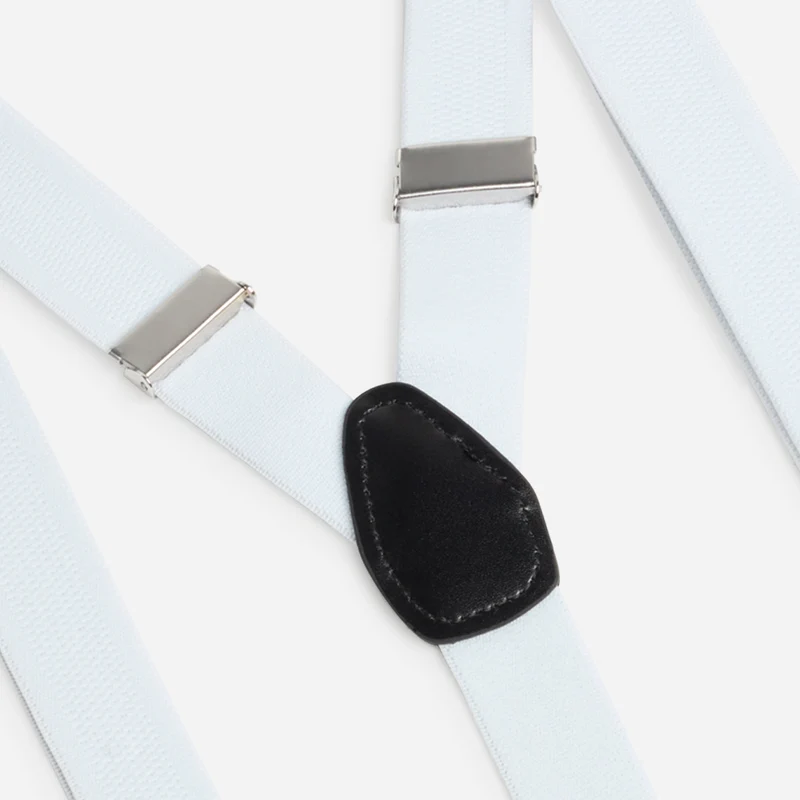 VICO white uni – Herren-Hosenträger