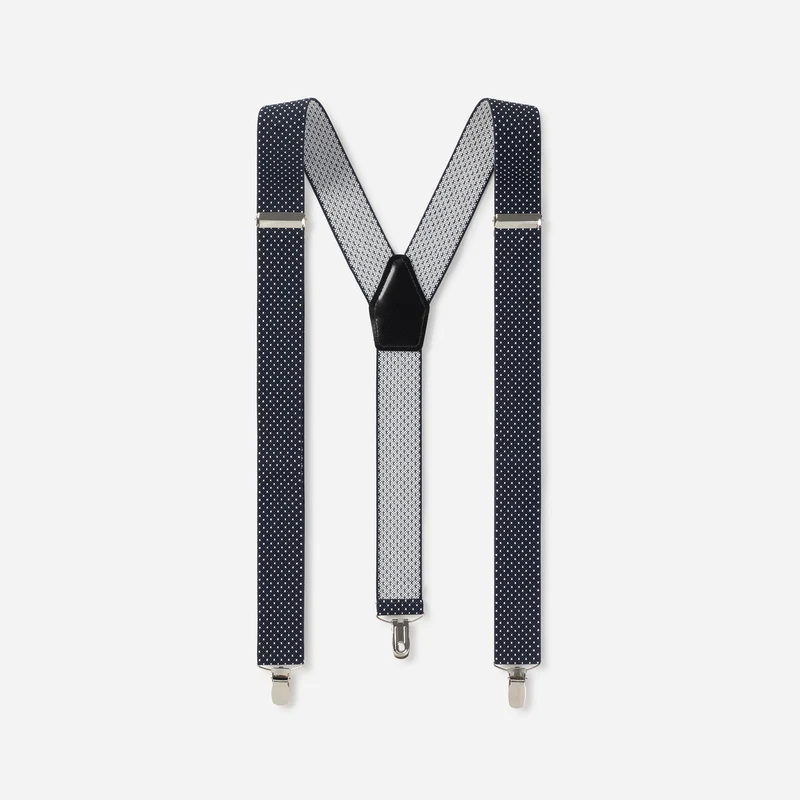 MINO navy tupfen – Herren-Hosenträger