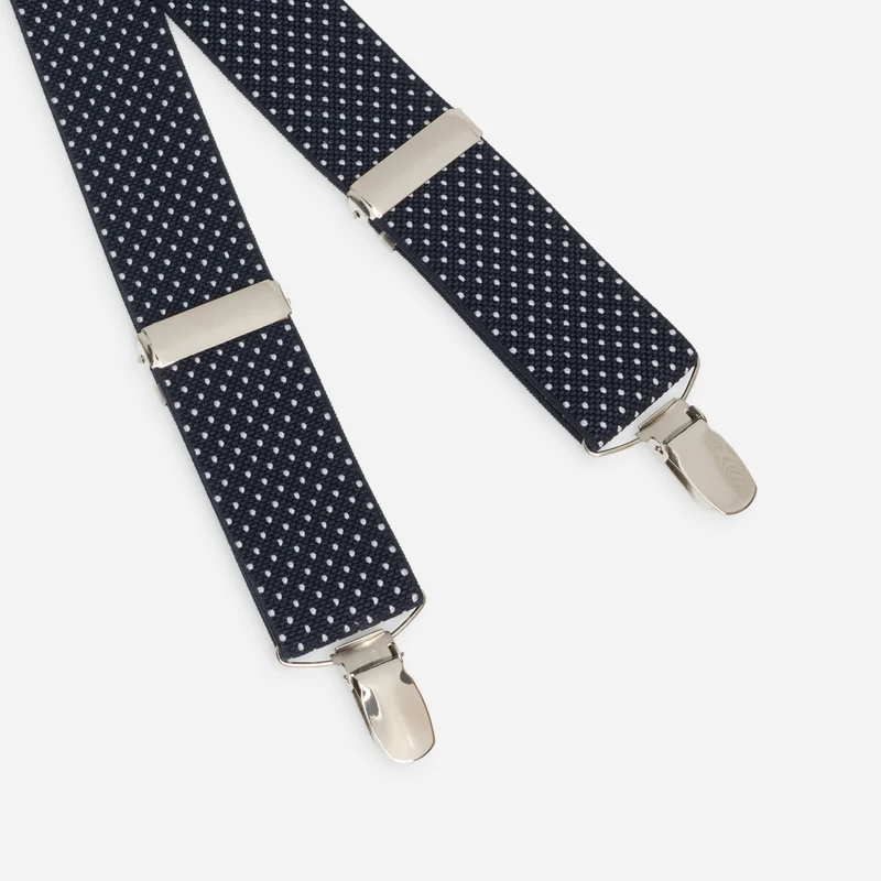 MINO navy tupfen – Herren-Hosenträger