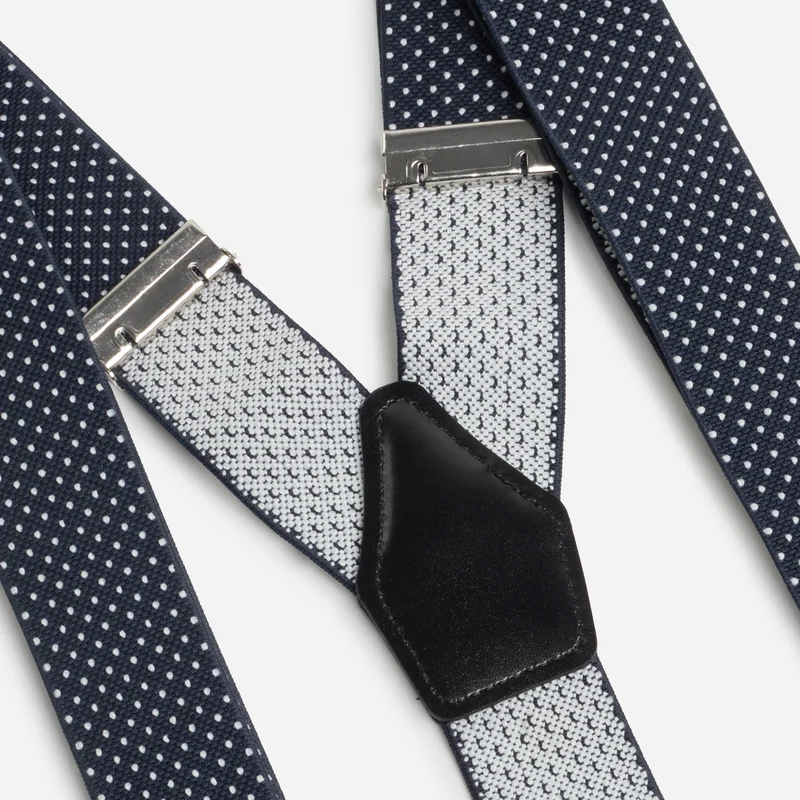 MINO navy tupfen – Herren-Hosenträger