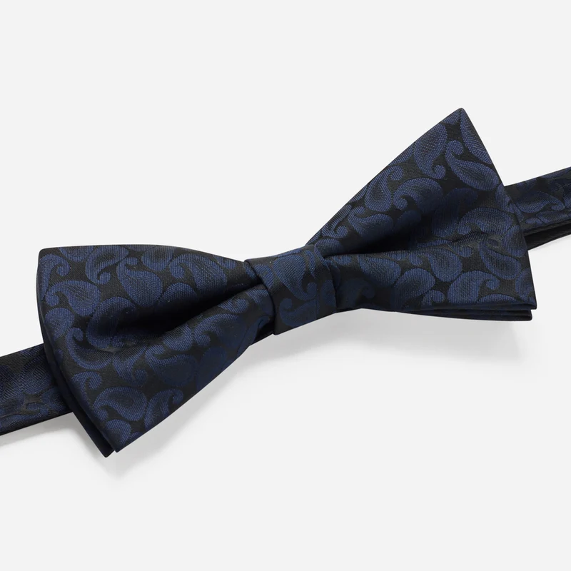 SANTINO navy paisley – Herren-Accessoire-Set
