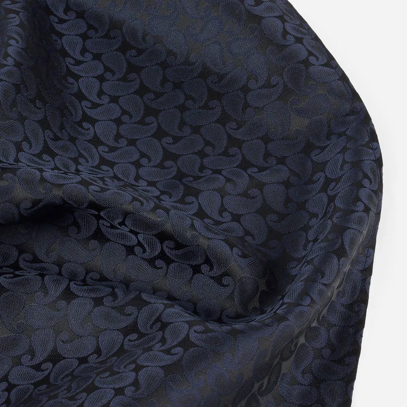 SANTINO navy paisley – Herren-Accessoire-Set