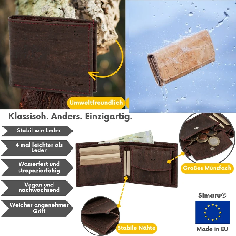 Kork-Brieftasche Ceasar