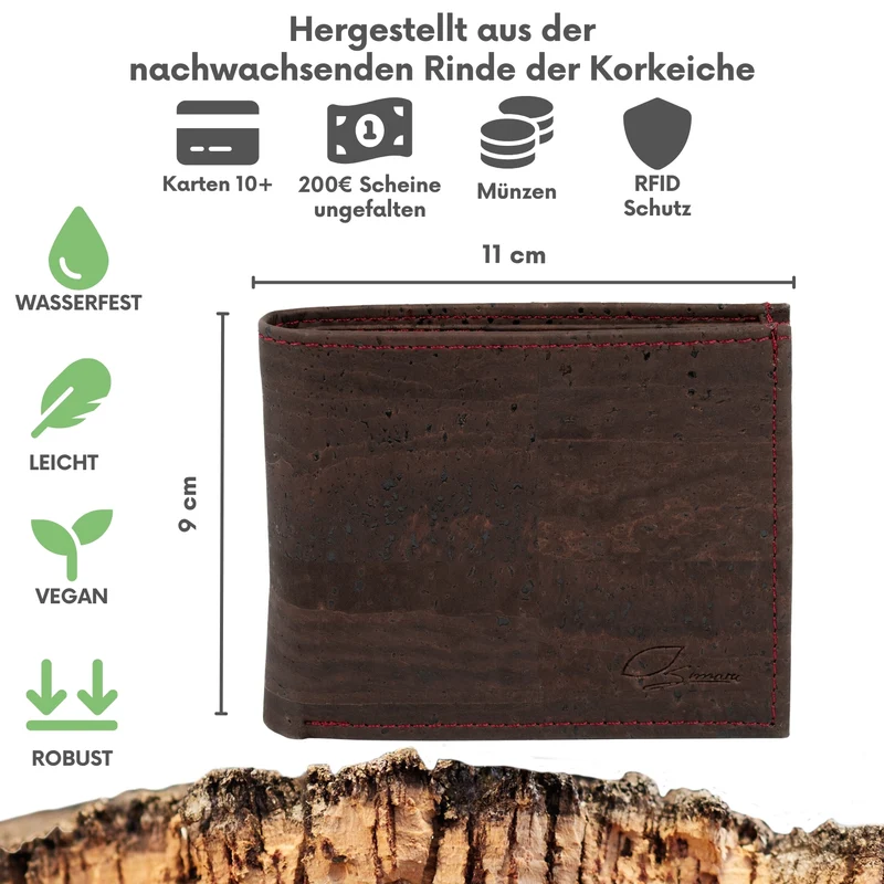 Kork-Brieftasche Ceasar