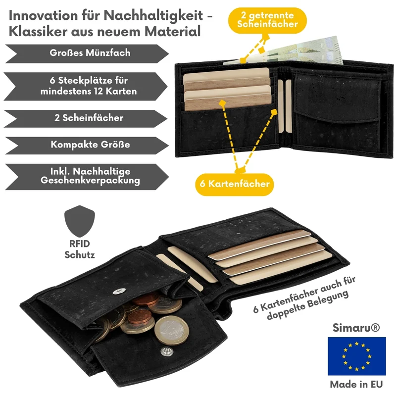 Kork-Brieftasche Ceasar
