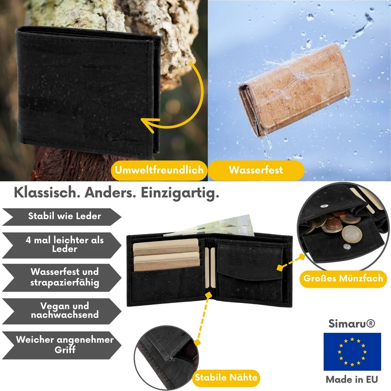 Kork-Brieftasche Ceasar