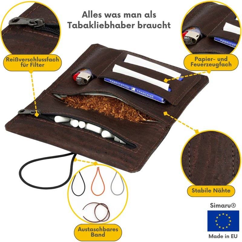 Kork-Tabaktasche Sintra