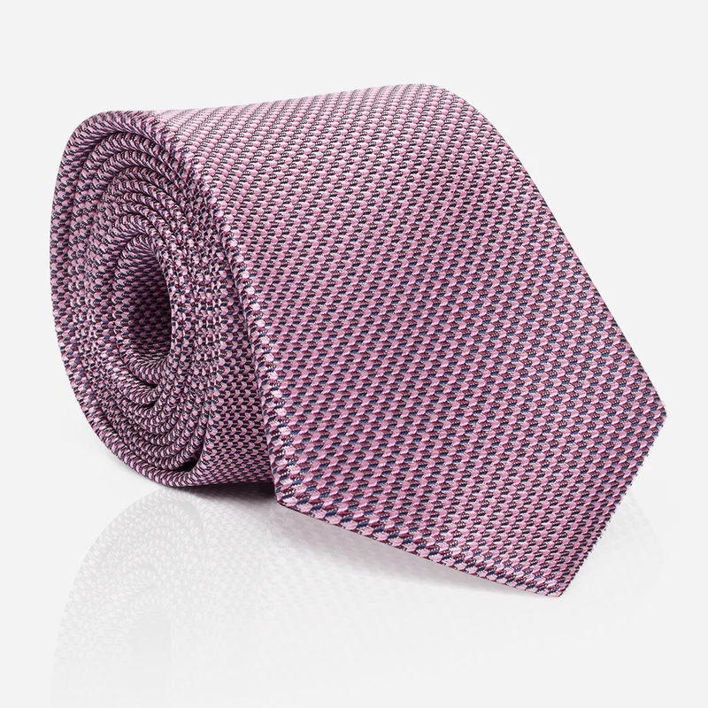 LANDO rose minimal – Seidenkrawatte mit Minimal-Dessin