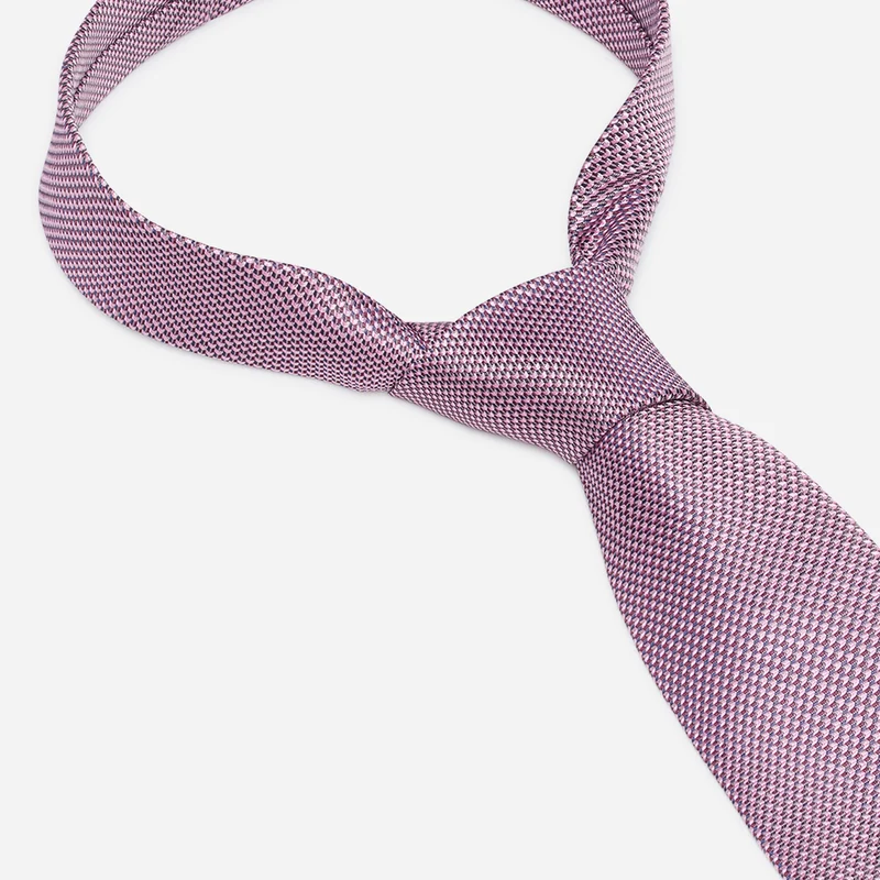 LANDO rose minimal – Seidenkrawatte mit Minimal-Dessin