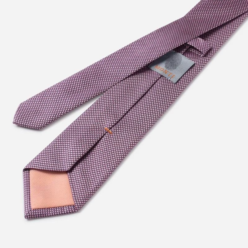 LANDO rose minimal – Seidenkrawatte mit Minimal-Dessin
