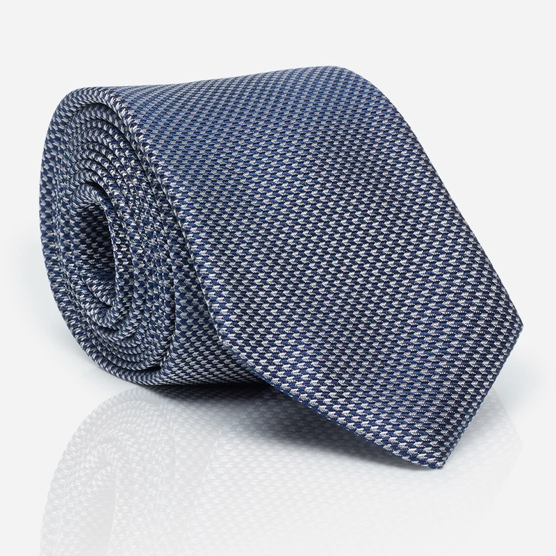 LANDO grey minimal – Seidenkrawatte mit Minimal-Dessin