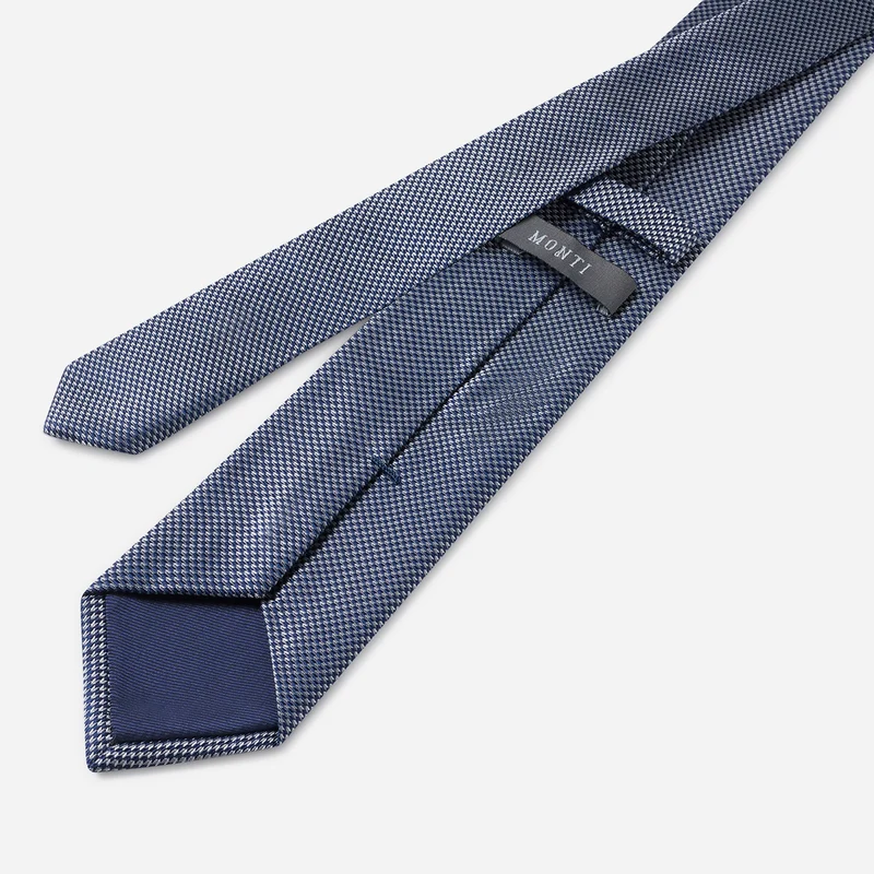 LANDO grey minimal – Seidenkrawatte mit Minimal-Dessin
