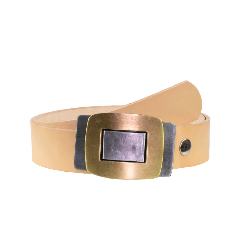 Ledergürtel 4cm mit Schnalle Outside In