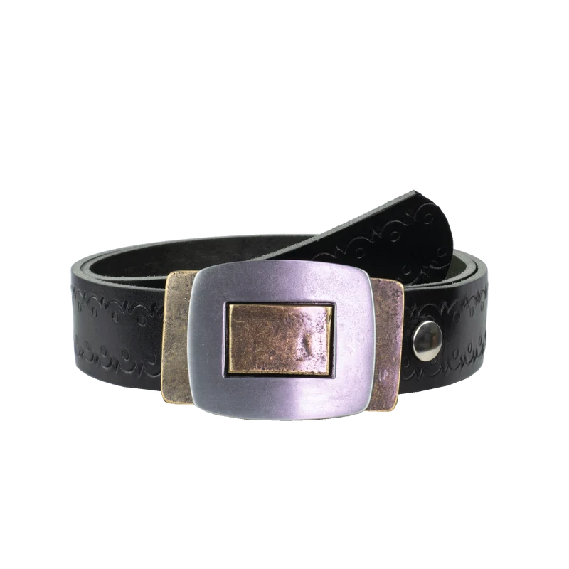 Ledergürtel 4cm mit Schnalle Inside Out