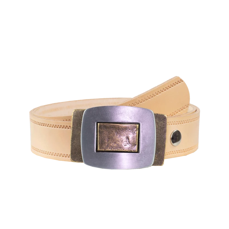 Ledergürtel 4cm mit Schnalle Inside Out