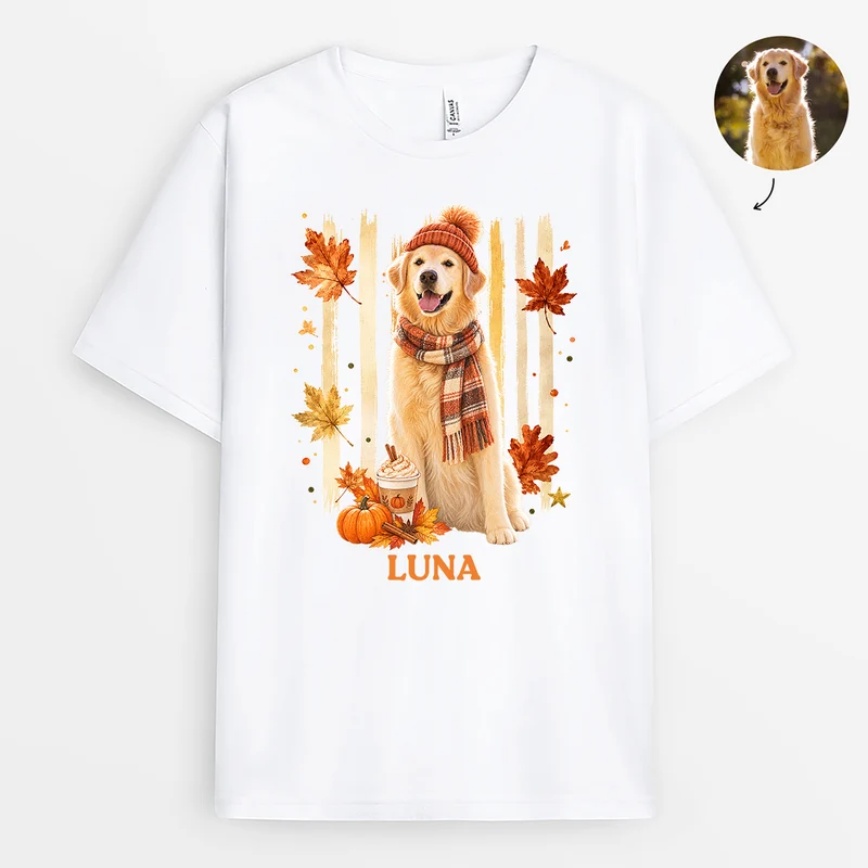 Haustier AI Bild Generator - Herbst T Shirt Personalisiert
