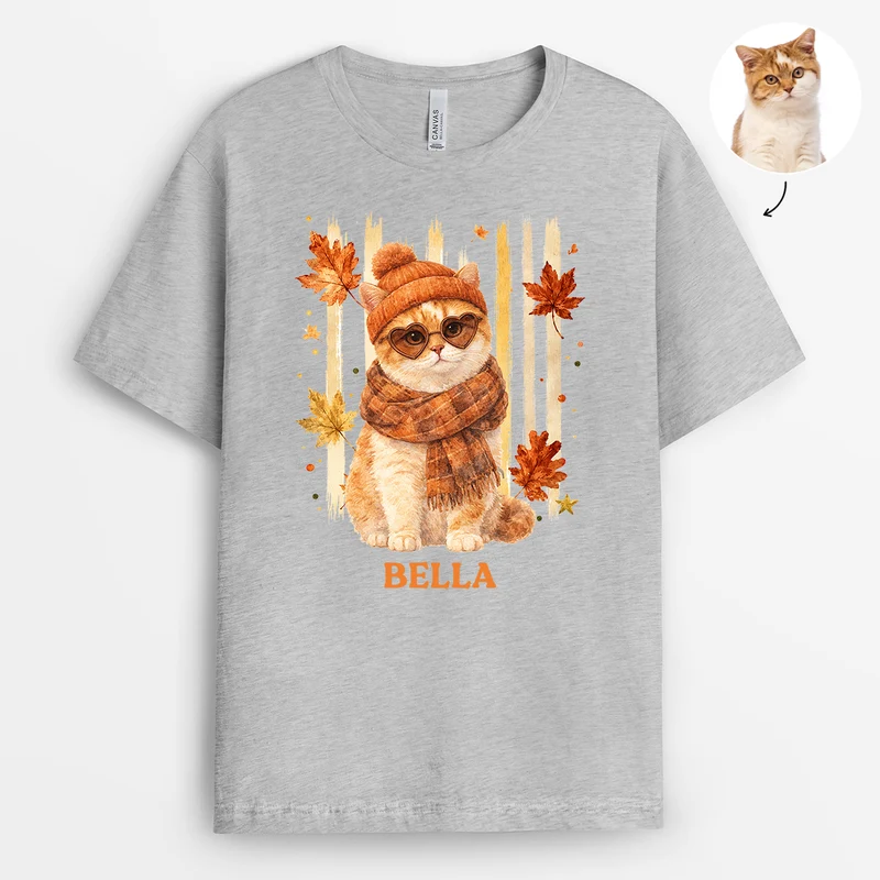 Haustier AI Bild Generator - Herbst T Shirt Personalisiert