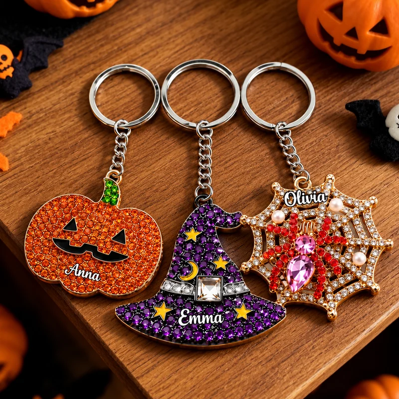 Süße halloween - Personalisiertes Geschenk | Acryl Schlüsselanhänger