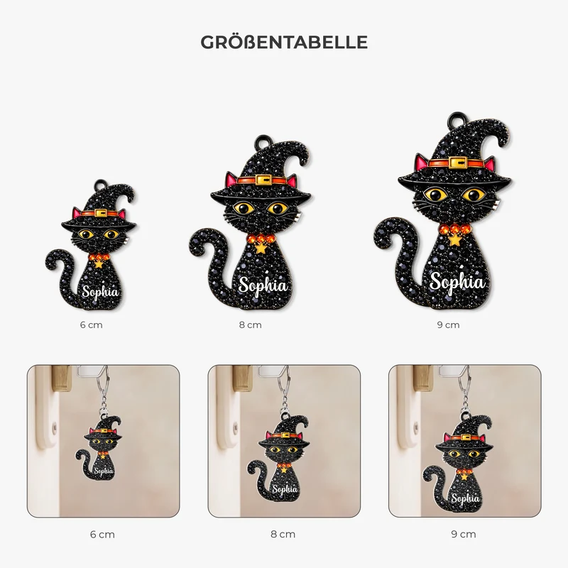 Süße halloween - Personalisiertes Geschenk | Acryl Schlüsselanhänger