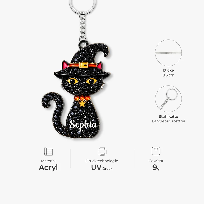 Süße halloween - Personalisiertes Geschenk | Acryl Schlüsselanhänger