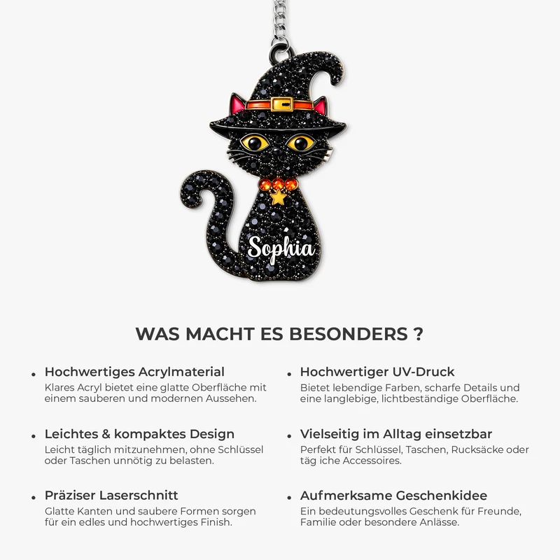 Süße halloween - Personalisiertes Geschenk | Acryl Schlüsselanhänger