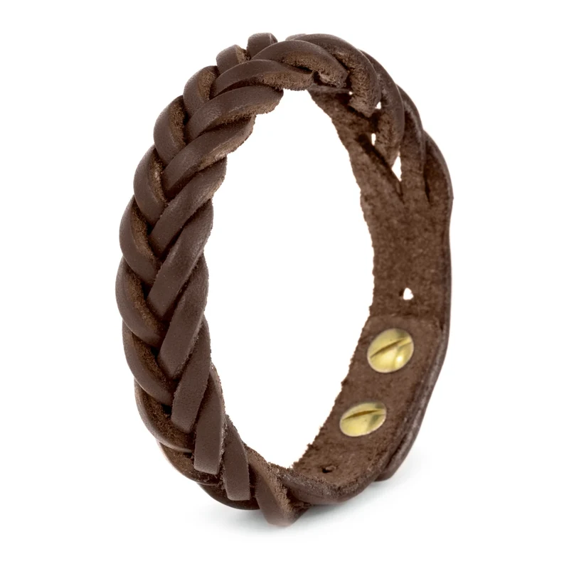 Lederarmband geflochten