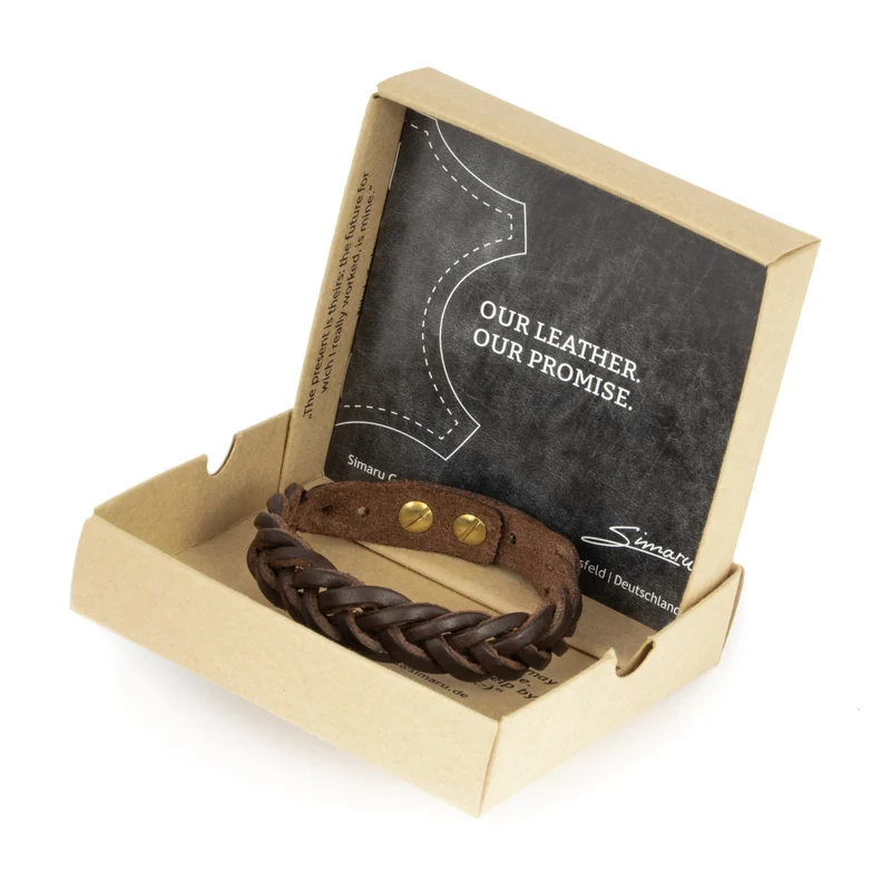 Lederarmband geflochten