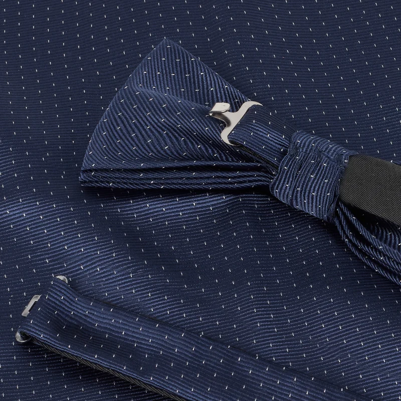 SILVIO navy tupfen – Herren-Accessoire-Set