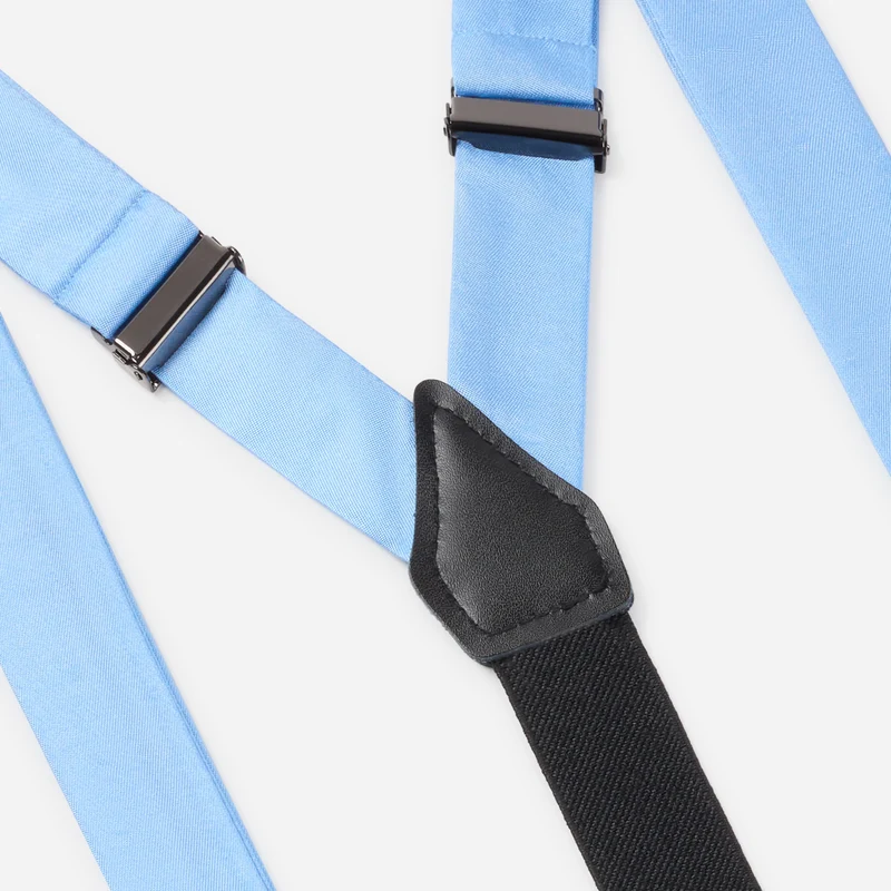 PIPPO bleu uni – Herren-Accessoire-Set