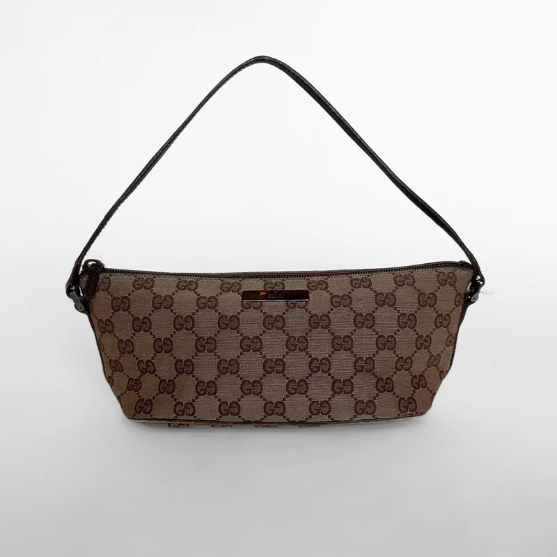 Gucci Boat Pochette Monogramm Leinwand