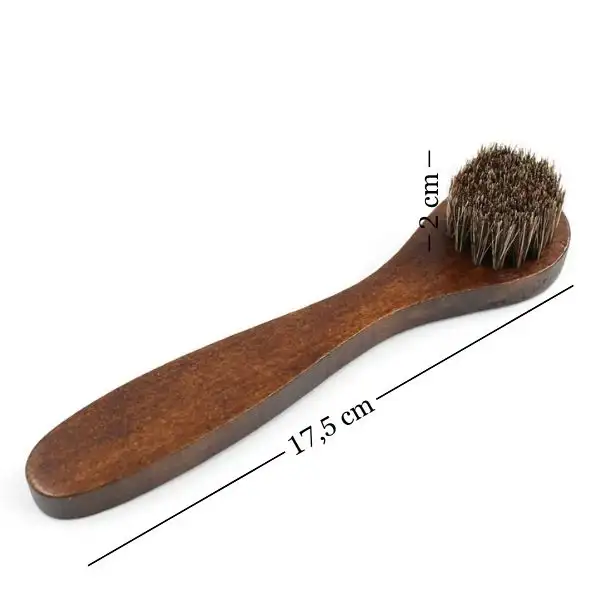 Universalbürste Rosshaar – 17,5 cm – Holzgriff, weich