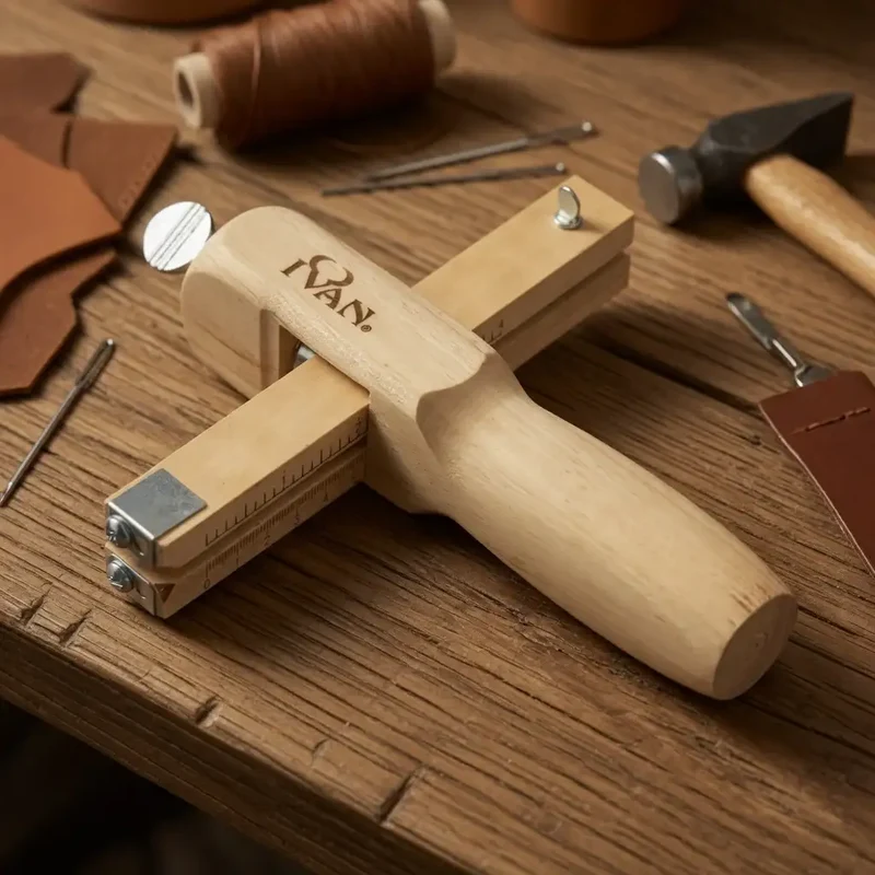 Ivan Leathercraft Riemenschneider aus Holz