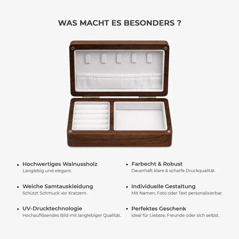 Mama Wir Lieben Dich - Personalisiertes Geschenk | Schmuckkästchen Holz Mama Oma