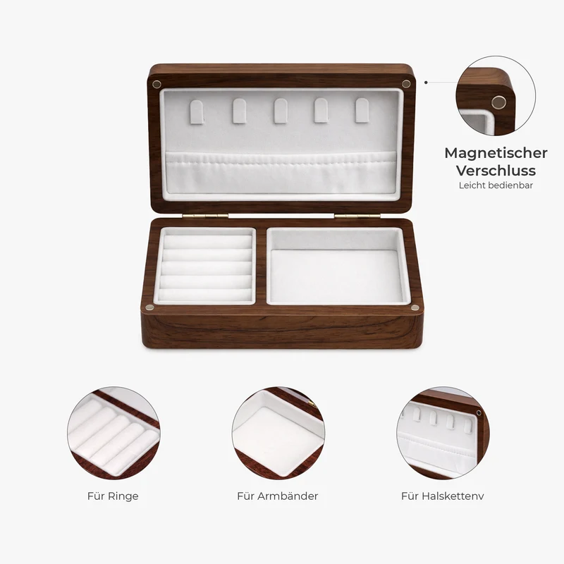 Mama Wir Lieben Dich - Personalisiertes Geschenk | Schmuckkästchen Holz Mama Oma