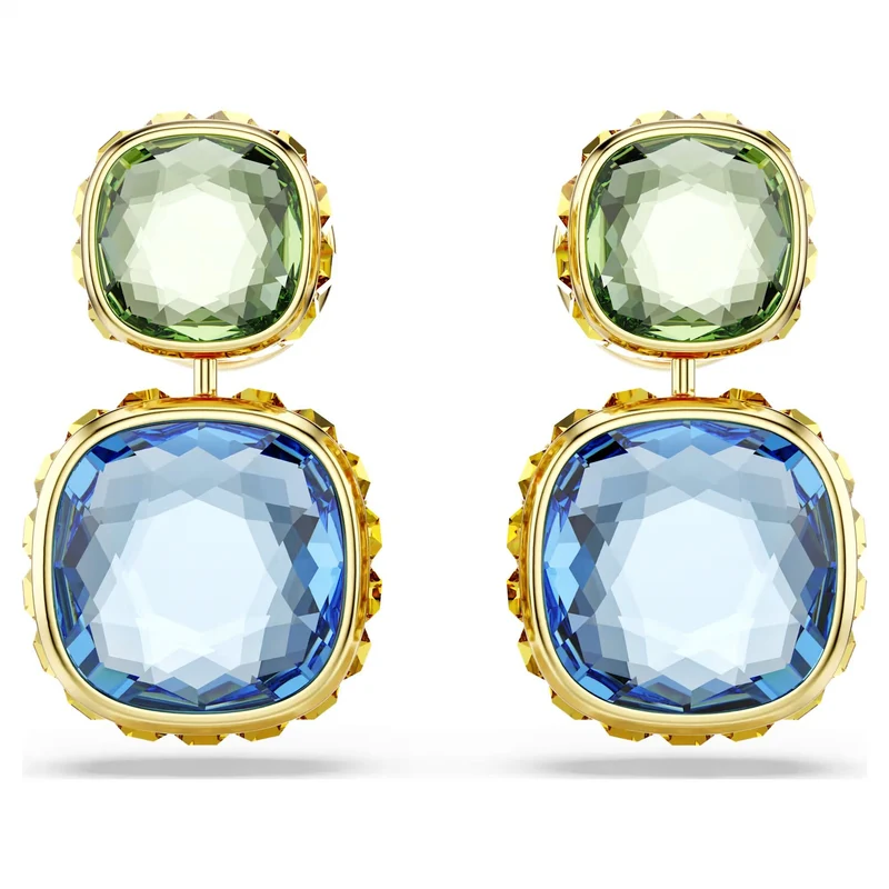 Swarovski Ohrringe Damen Chroma Drop multicolor goldfarben 5692492