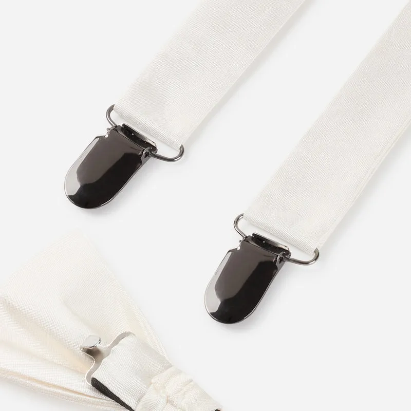 PIPPO champagner uni – Herren-Accessoire-Set