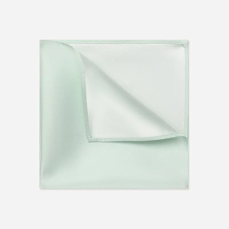 TILO mint uni – Seiden-Einstecktuch
