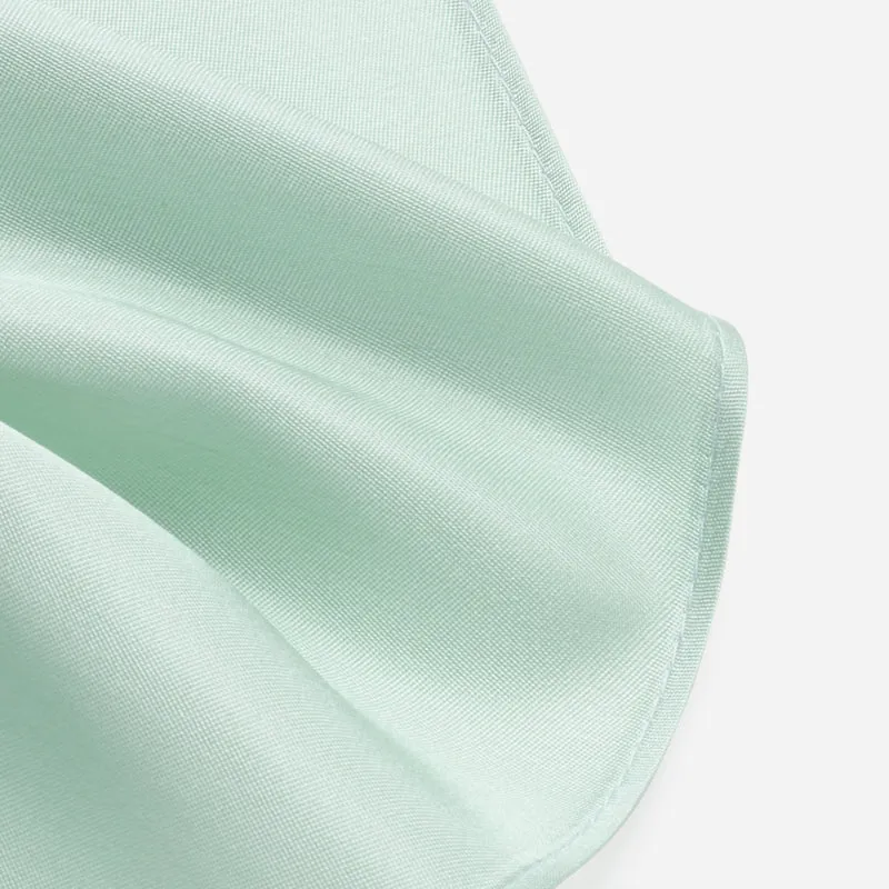 TILO mint uni – Seiden-Einstecktuch