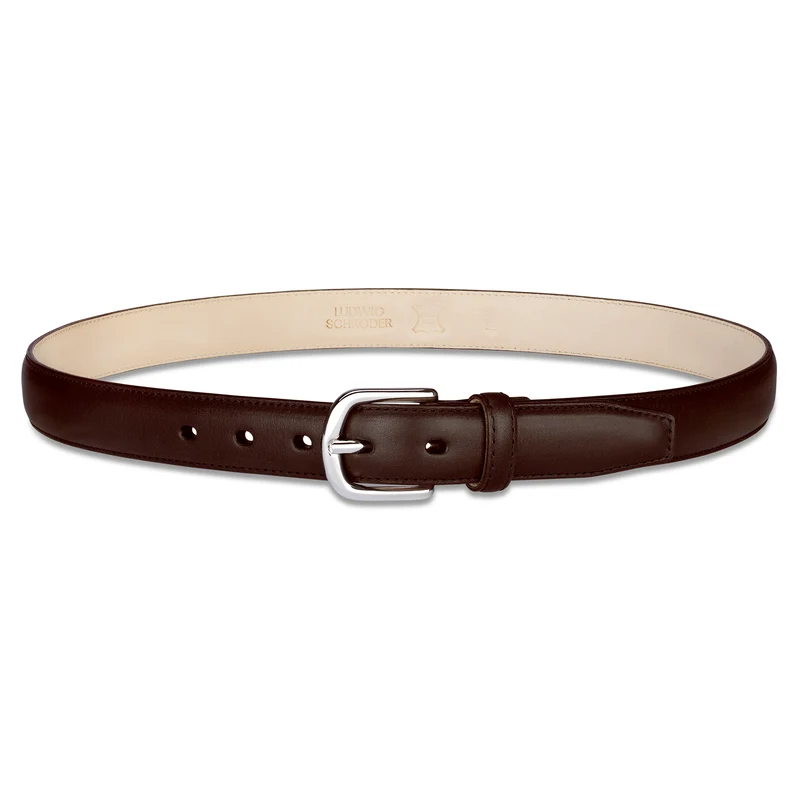 B-Ware: Robuster Herrenledergürtel „Karl“ in Braun – 3 cm, ca. 5,5 mm stark & bombiert