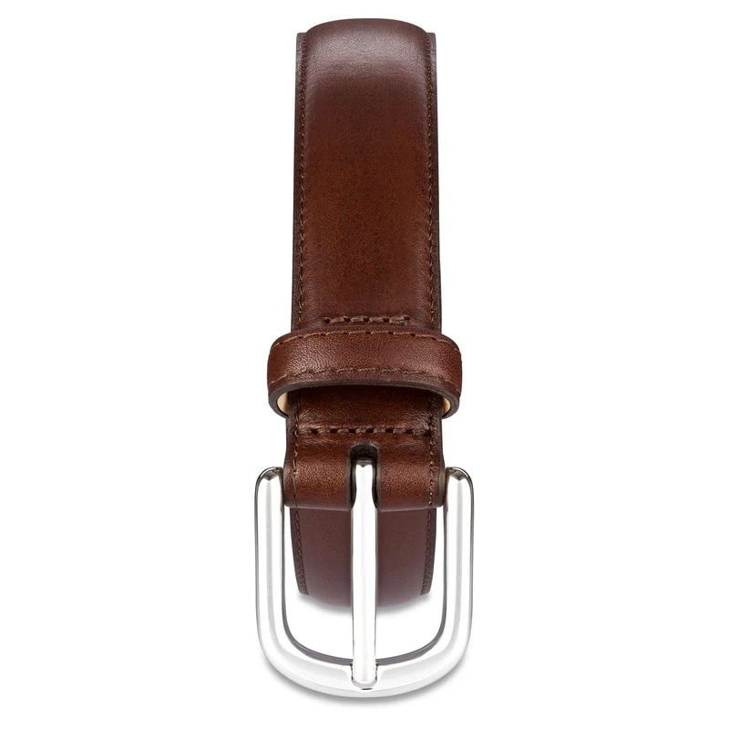 B-Ware: Robuster Herrenledergürtel „Karl“ in Braun – 3 cm, ca. 5,5 mm stark & bombiert
