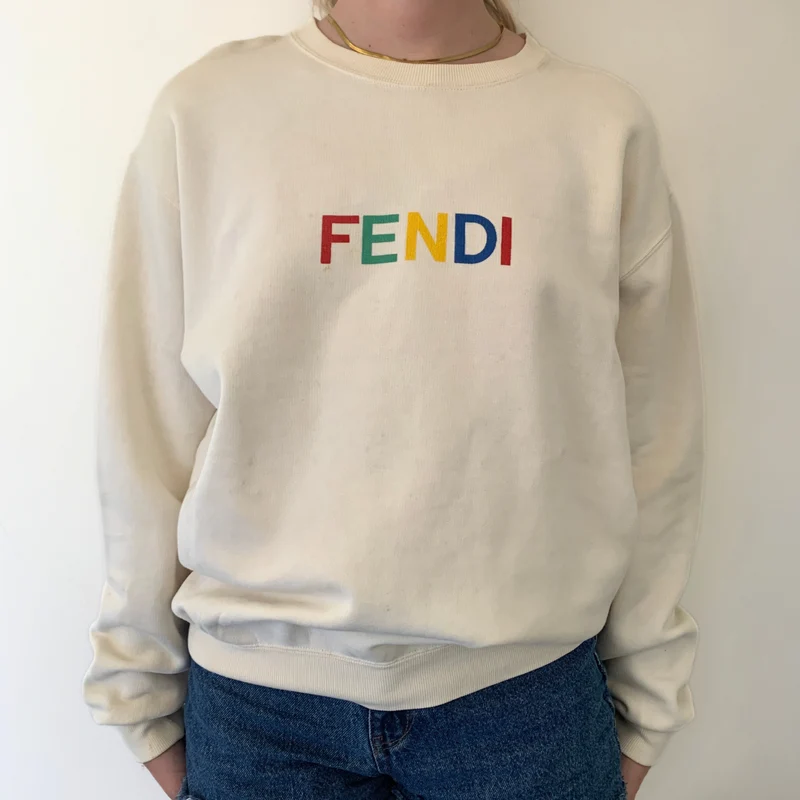 Fendi Pullover Mehrfarbig Baumwolle