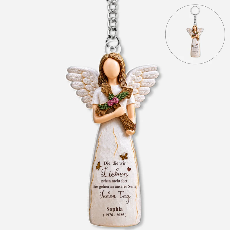 Wenn Liebe Allein Dich Hätte Bei Uns Halten Können - Acryl Schlüsselanhänger Personalisiert Zur Erinnerung