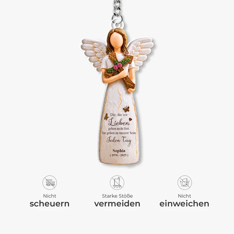 Wenn Liebe Allein Dich Hätte Bei Uns Halten Können - Acryl Schlüsselanhänger Personalisiert Zur Erinnerung