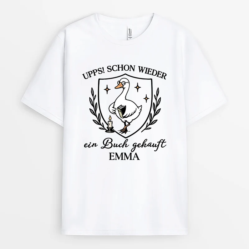 Upps Schon Wieder Ein Buch Gekauft - Personalisierte T Shirt Bücherwurm