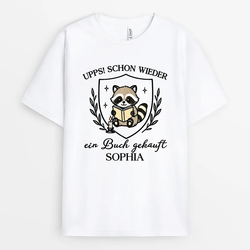 Upps Schon Wieder Ein Buch Gekauft - Personalisierte T Shirt Bücherwurm