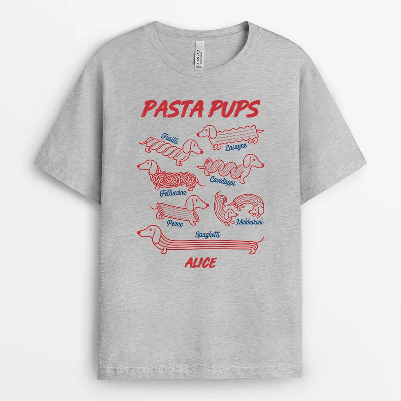 Pasta Pups - Haustier Shirt Personalisiert