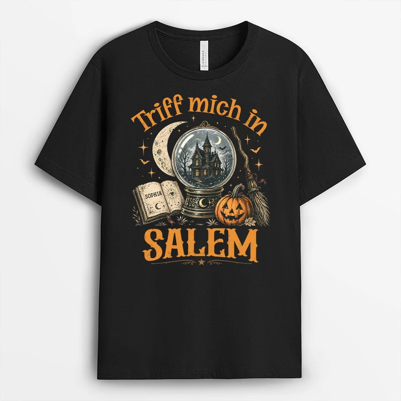 Triff Mich In Salem - Personalisiertes Geschenk | Halloween Shirt