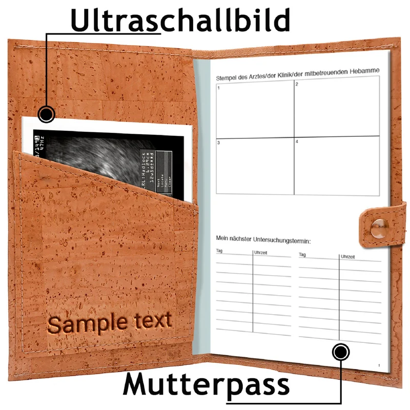 Mutterpasshülle aus Kork